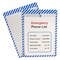 C-Line Products Safety Striped Shop Ticket Holders, Blue/White Stripes, 9 x 12, PK25 44105 - alternate 1